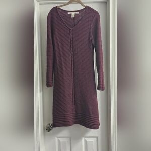 Max Studio cable knit knee length dress.